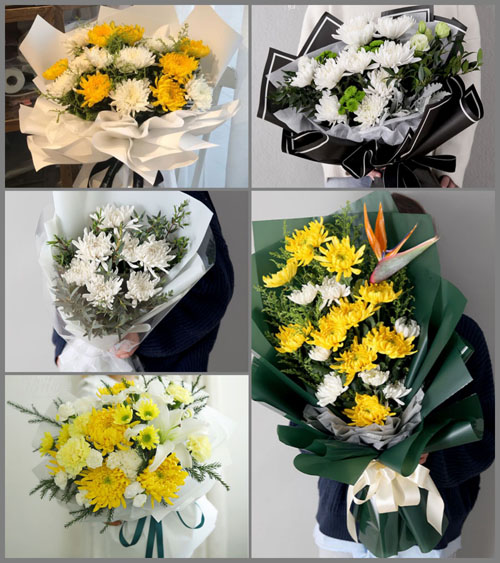 山东青岛莱西市水集街道展格庄村白事花束代送